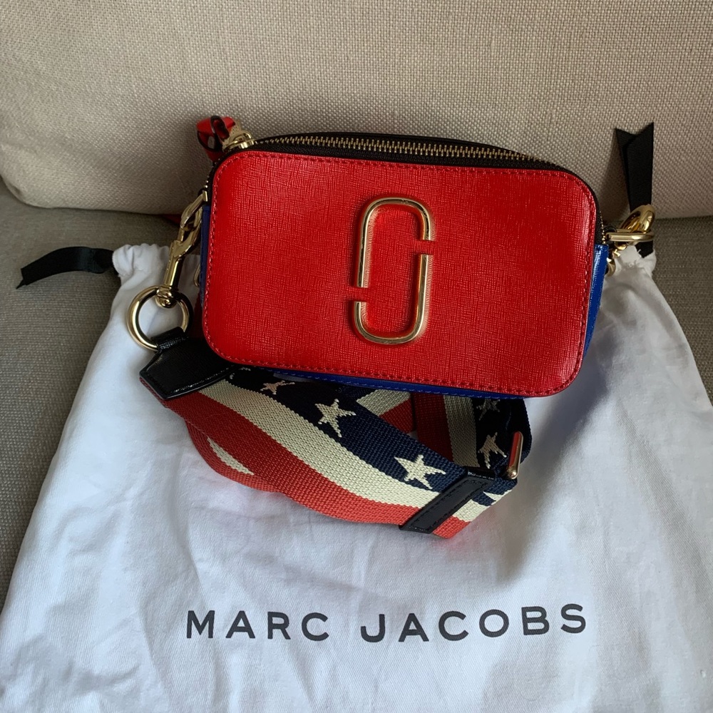 Marc Jacobs Red Snapshot Crossbody Bag